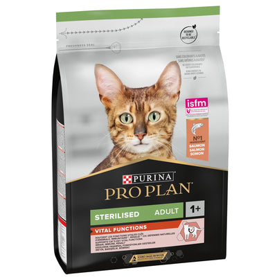 PRO PLAN Cat Optirenal Delicate Turkey & Rice 3kg Sterilised Adult Cat Salmon & Rice 3kg