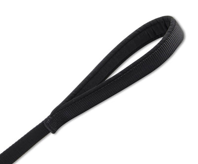 Viva Nylon Padded Snap Lead Black 25mm X1.8m
