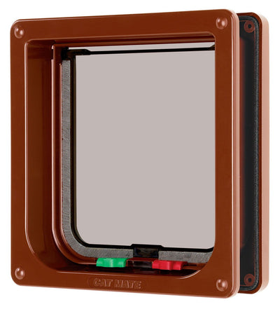4 Way Locking Flap & Liner Brown 16.5x17.4cm