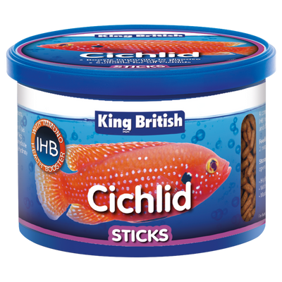 King British Cichlid Floating Food Sticks (with Ihb) 100g