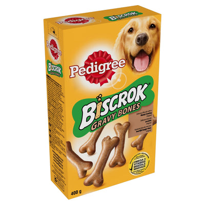 PEDIGREE Biscrok Gravy Bones Adult Dog Treats Original Biscuits 400g
