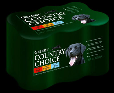 Gelert Dog Country Choice Cij Variety 6pack 1.2kg