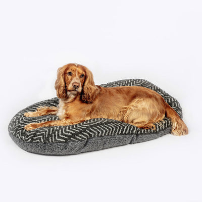 Fleece Charcoal Arrows Quilted Mattress Small (21")