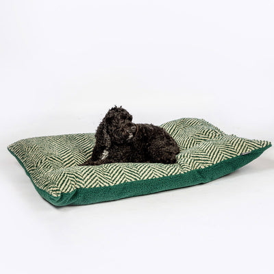 Fleece Green Herringbone Deep Duvet Medium