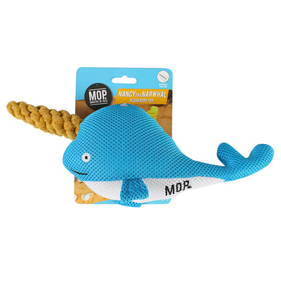 Ministry Of Pets Nancy The Narwhal Plush Rope Toy