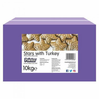 Pointer Grain Free Turkey Stars 400g