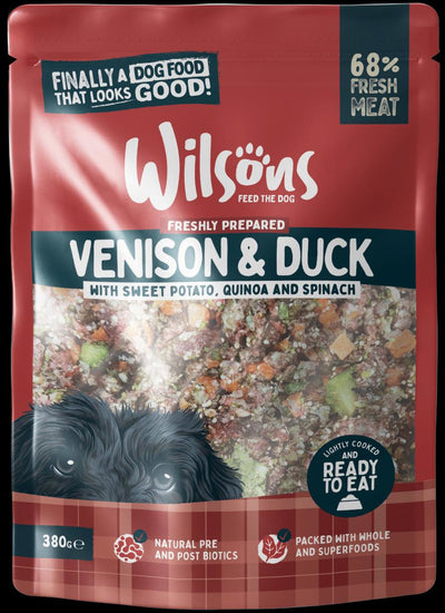 Wilsons Fresh Venison and Duck Wet Pouch 380g