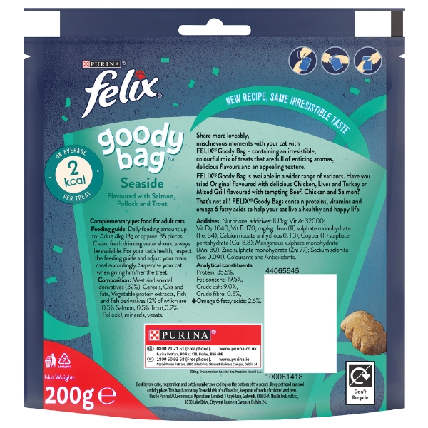 Felix Goody Bag Cat Treats Seaside Mix 200g