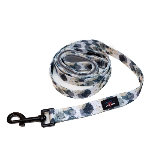 Long Paws - Funk the Dog Lead-Paint Splodge Grey  Medium