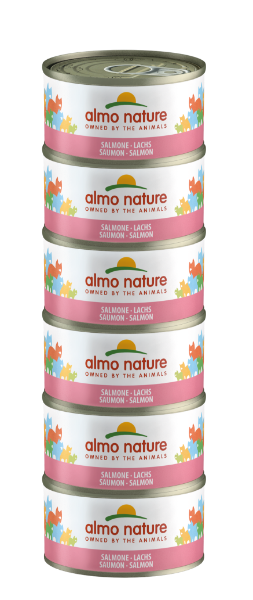 Almo Nature Mega Pack Wet Cat Tin - Salmon 6x70g